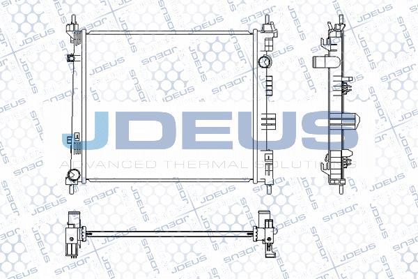 Jdeus M-0190730 - Радіатор, охолодження двигуна autocars.com.ua