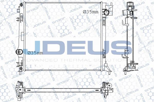 Jdeus M-0190780 - Радіатор, охолодження двигуна autocars.com.ua