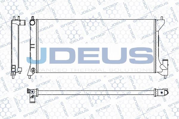 Jdeus M-020011A - Радіатор, охолодження двигуна autocars.com.ua