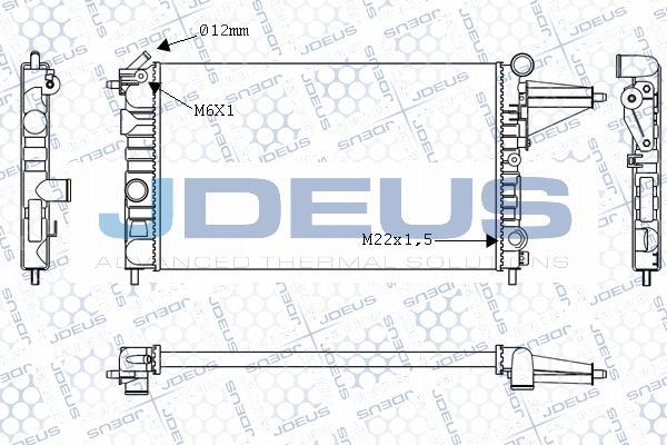 Jdeus M-0200120 - Радіатор, охолодження двигуна autocars.com.ua