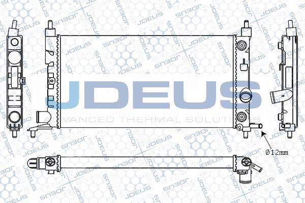 Jdeus M-020013A - Радіатор, охолодження двигуна autocars.com.ua