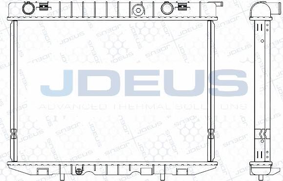 Jdeus M-0200220 - Радіатор, охолодження двигуна autocars.com.ua