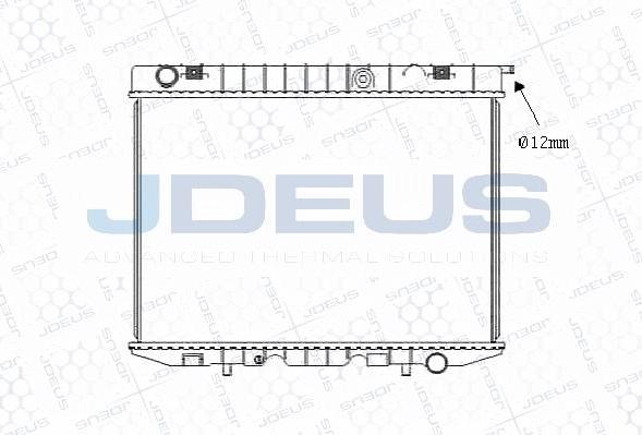 Jdeus M-0200250 - Радіатор, охолодження двигуна autocars.com.ua