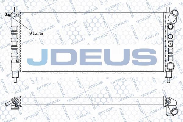 Jdeus M-020026A - Радіатор, охолодження двигуна autocars.com.ua