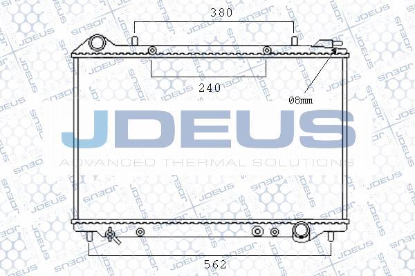 Jdeus M-0200340 - Радіатор, охолодження двигуна autocars.com.ua