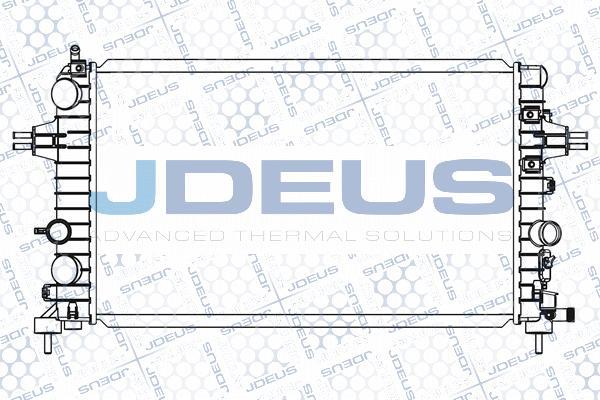 Jdeus M-0200360 - Радіатор, охолодження двигуна autocars.com.ua