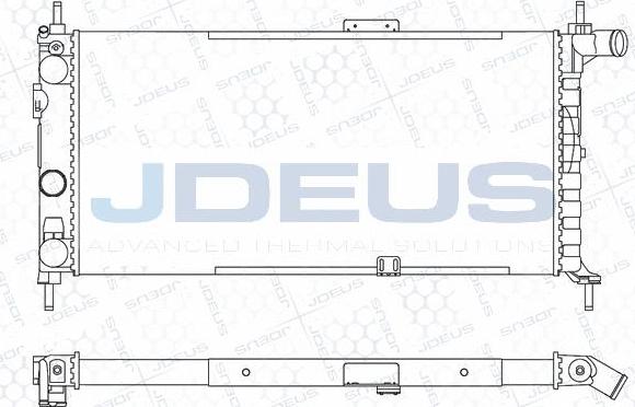 Jdeus M-0200471 - Радіатор, охолодження двигуна autocars.com.ua