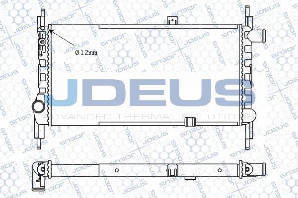 Jdeus M-020054A - Радіатор, охолодження двигуна autocars.com.ua