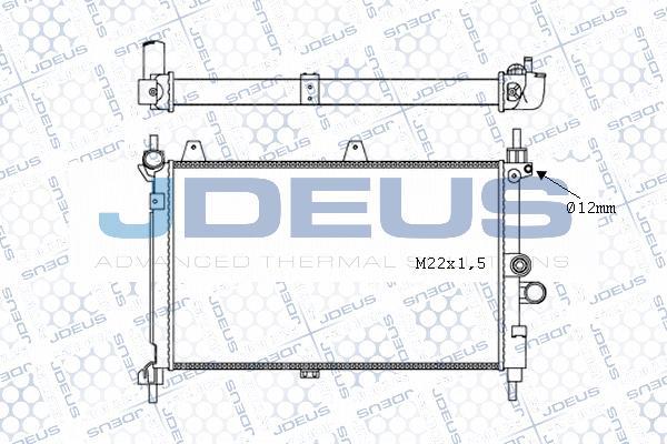 Jdeus M-0200620 - Радіатор, охолодження двигуна autocars.com.ua