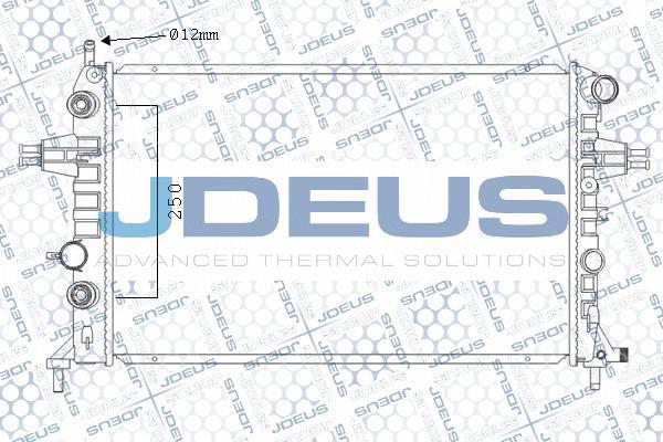 Jdeus M-0200810 - Радіатор, охолодження двигуна autocars.com.ua