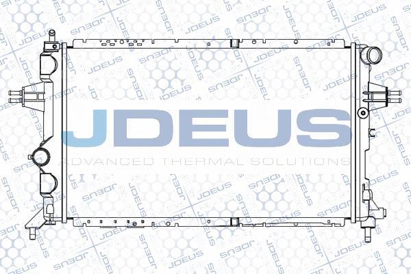 Jdeus M-0200820 - Радіатор, охолодження двигуна autocars.com.ua