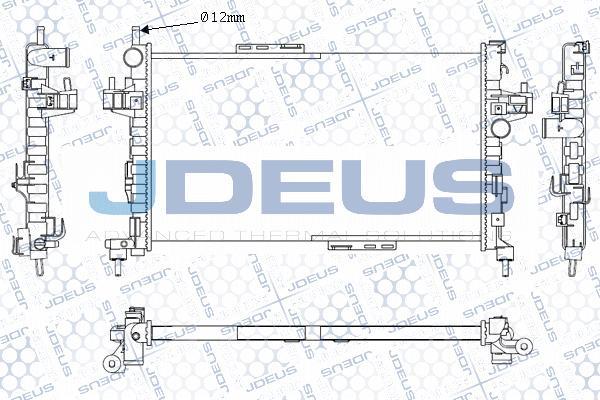 Jdeus M-0200850 - Радіатор, охолодження двигуна autocars.com.ua