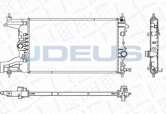 Jdeus M-0201050 - Радіатор, охолодження двигуна autocars.com.ua
