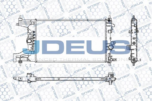 Jdeus M-0201070 - Радіатор, охолодження двигуна autocars.com.ua