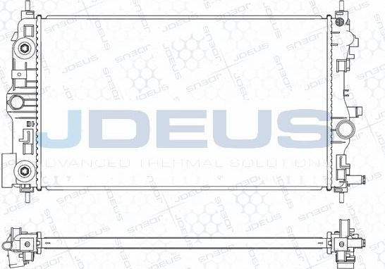 Jdeus M-0201090 - Радіатор, охолодження двигуна autocars.com.ua