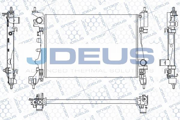 Jdeus M-0201100 - Радіатор, охолодження двигуна autocars.com.ua