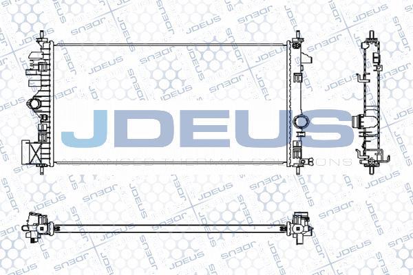 Jdeus M-0201130 - Радіатор, охолодження двигуна autocars.com.ua