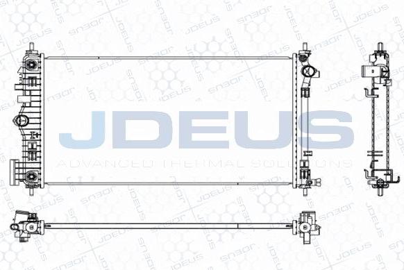 Jdeus M-0201160 - Радіатор, охолодження двигуна autocars.com.ua