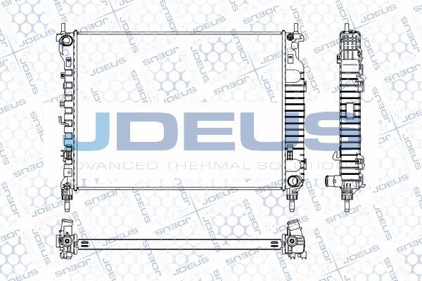 Jdeus M-0201290 - Радіатор, охолодження двигуна autocars.com.ua