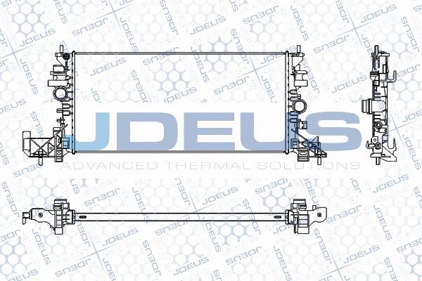 Jdeus M-0201330 - Радіатор, охолодження двигуна autocars.com.ua
