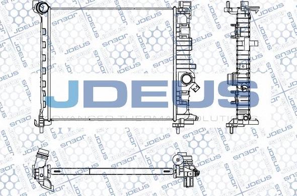 Jdeus M-0201340 - Радіатор, охолодження двигуна autocars.com.ua