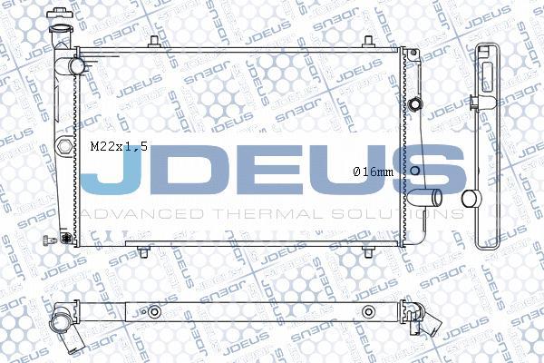 Jdeus M-0210070 - Радіатор, охолодження двигуна autocars.com.ua