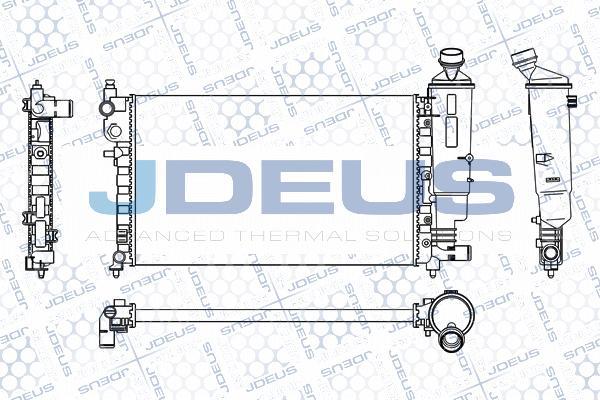 Jdeus M-0210290 - Радіатор, охолодження двигуна autocars.com.ua