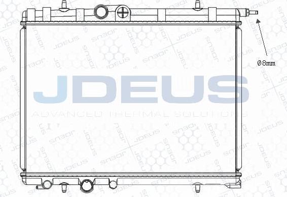 Jdeus M-0210310 - Радіатор, охолодження двигуна autocars.com.ua
