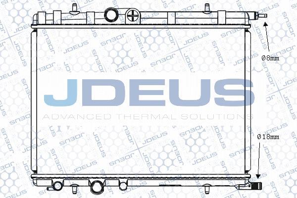 Jdeus M-0210331 - Радіатор, охолодження двигуна autocars.com.ua