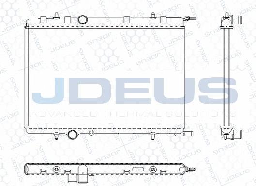 Jdeus M-0210341 - Радіатор, охолодження двигуна autocars.com.ua