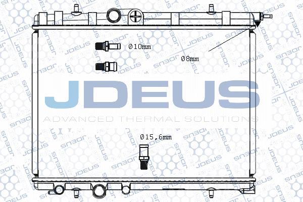 Jdeus M-0210360 - Радіатор, охолодження двигуна autocars.com.ua