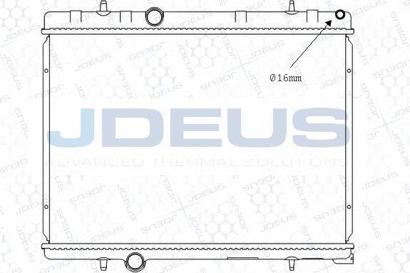 Jdeus M-0210370 - Радіатор, охолодження двигуна autocars.com.ua