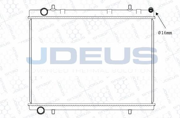 Jdeus M-0210390 - Радиатор, охлаждение двигателя autodnr.net