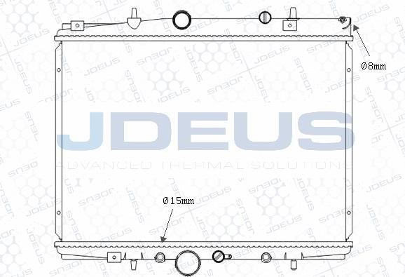 Jdeus M-0210420 - Радиатор, охлаждение двигателя autodnr.net