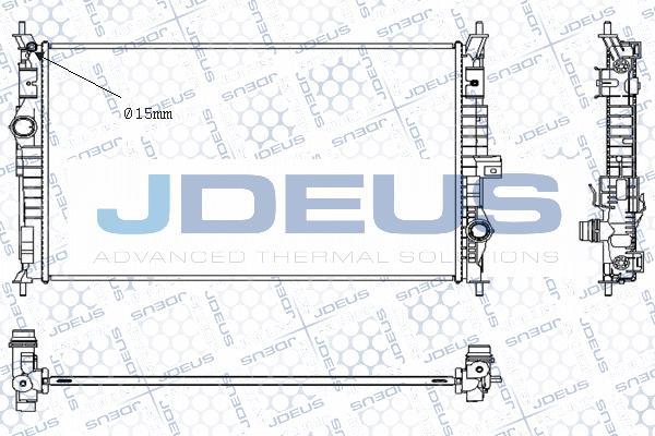 Jdeus M-0210460 - Радіатор, охолодження двигуна autocars.com.ua