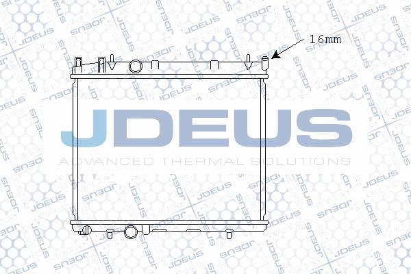 Jdeus M-021050A - Радіатор, охолодження двигуна autocars.com.ua