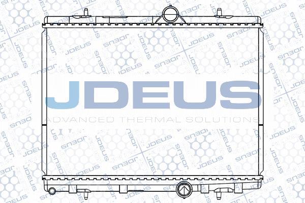 Jdeus M-0210570 - Радіатор, охолодження двигуна autocars.com.ua