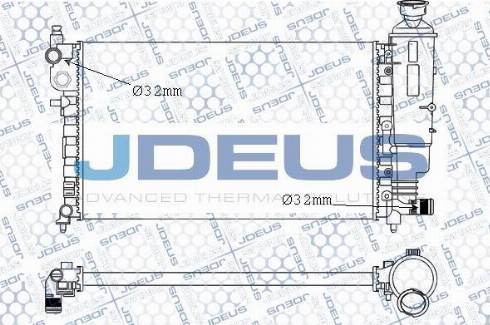 Jdeus M-0210580 - Радіатор, охолодження двигуна autocars.com.ua