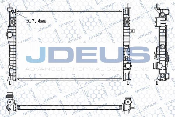 Jdeus M-0210610 - Радиатор, охлаждение двигателя autodnr.net