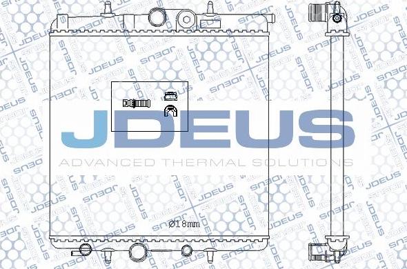 Jdeus M-0210620 - Радіатор, охолодження двигуна autocars.com.ua