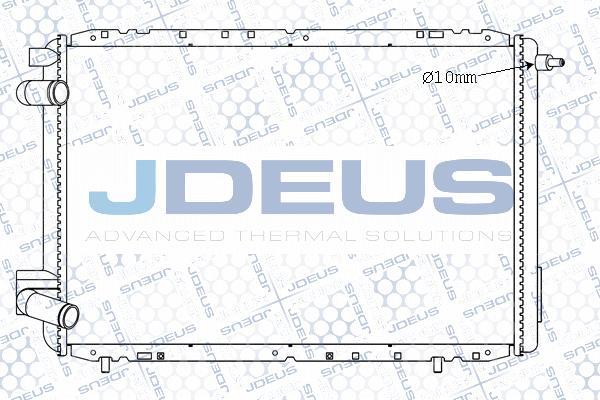 Jdeus M-0230040 - Радіатор, охолодження двигуна autocars.com.ua