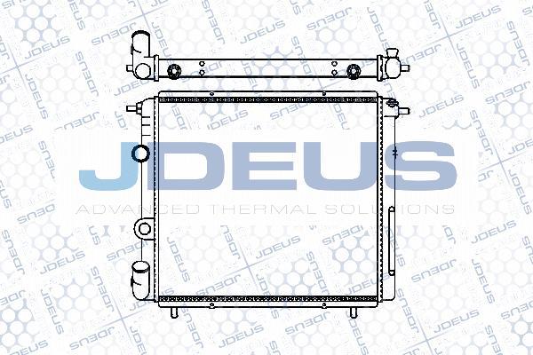 Jdeus M-0230110 - Радіатор, охолодження двигуна autocars.com.ua