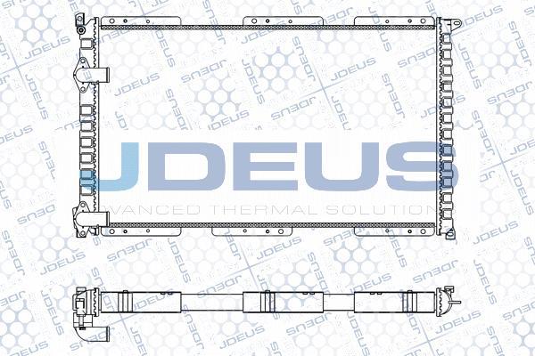 Jdeus M-023018A - Радіатор, охолодження двигуна autocars.com.ua