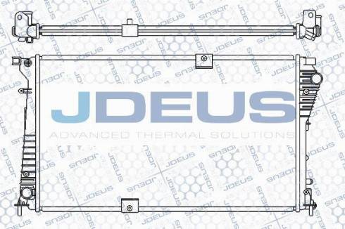 Jdeus M-0230390 - Радіатор, охолодження двигуна autocars.com.ua