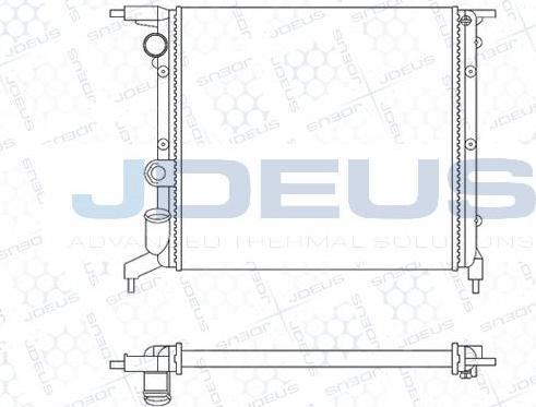 Jdeus M-0230401 - Радіатор, охолодження двигуна autocars.com.ua