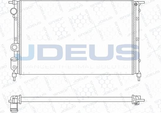 Jdeus M-0230431 - Радіатор, охолодження двигуна autocars.com.ua