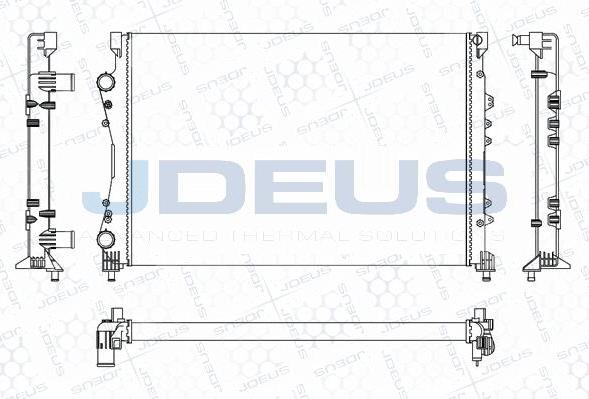 Jdeus M-0230531 - Радіатор, охолодження двигуна autocars.com.ua