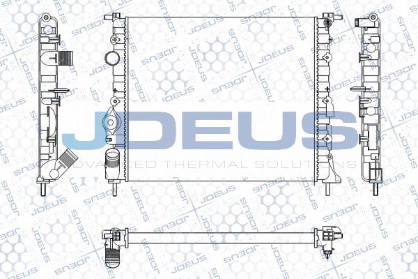 Jdeus M-0230550 - Радіатор, охолодження двигуна autocars.com.ua
