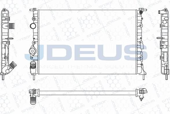Jdeus M-0230620 - Радіатор, охолодження двигуна autocars.com.ua
