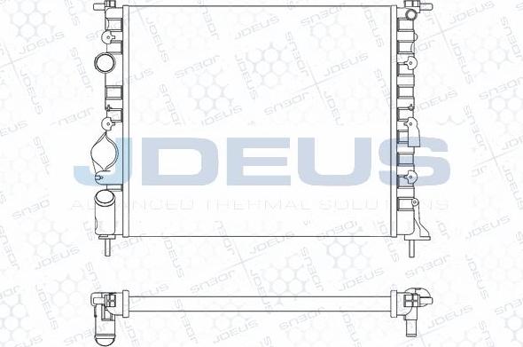 Jdeus M-0230630 - Радіатор, охолодження двигуна autocars.com.ua